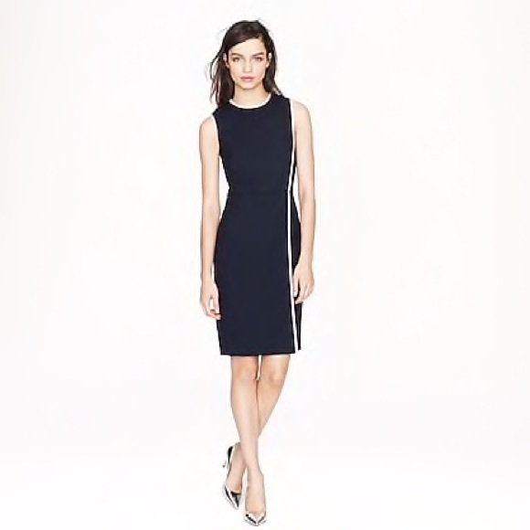 J. Crew Dresses & Skirts - J.crew piped dress in wool